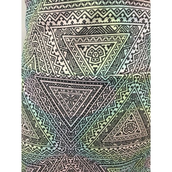 LuLaRoe Cassie Pencil Skirt 3XL Gray Colorful Print High Waisted Mom Tapered - Picture 2 of 10